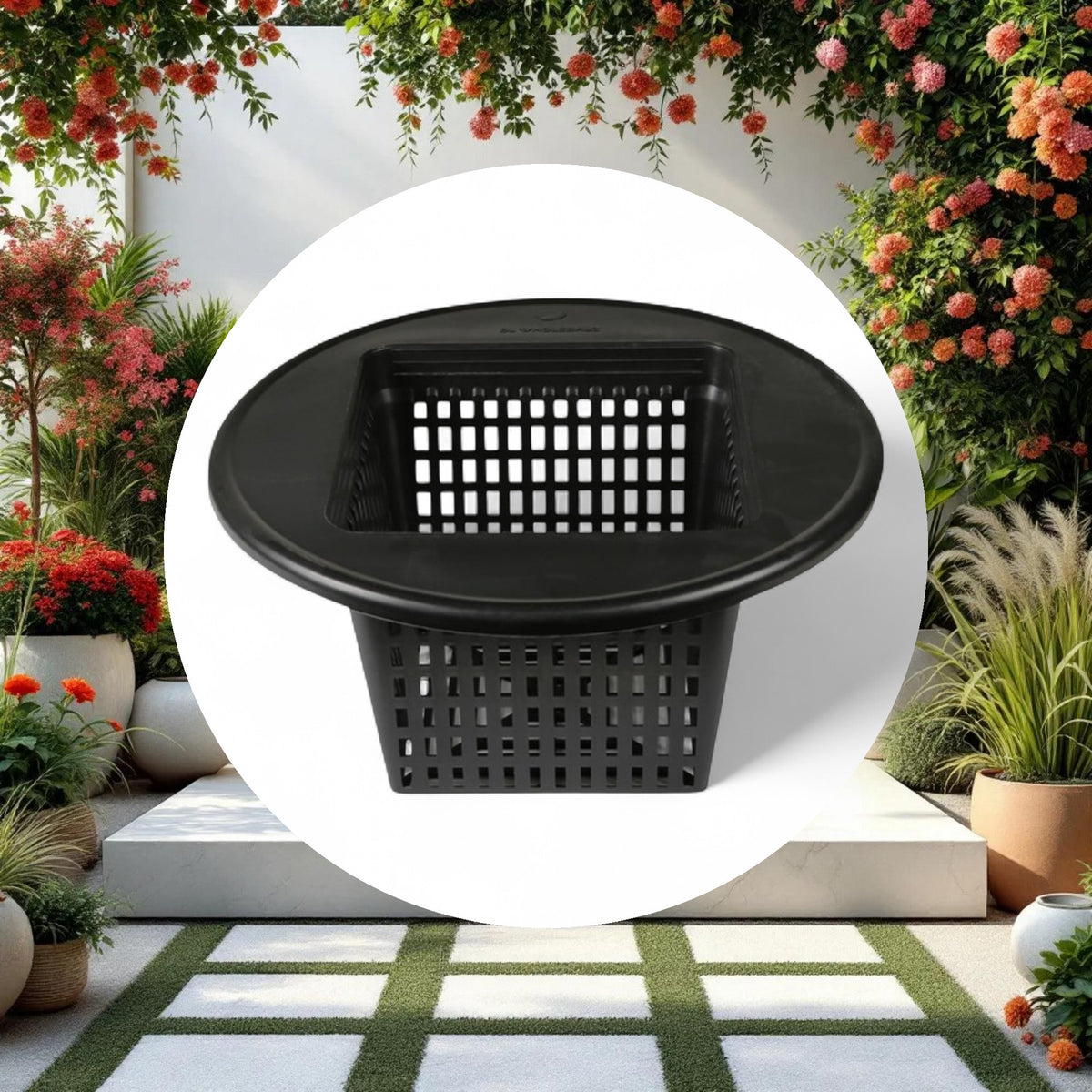 6'' Square Mesh Pot Bucket Lid - Image 2