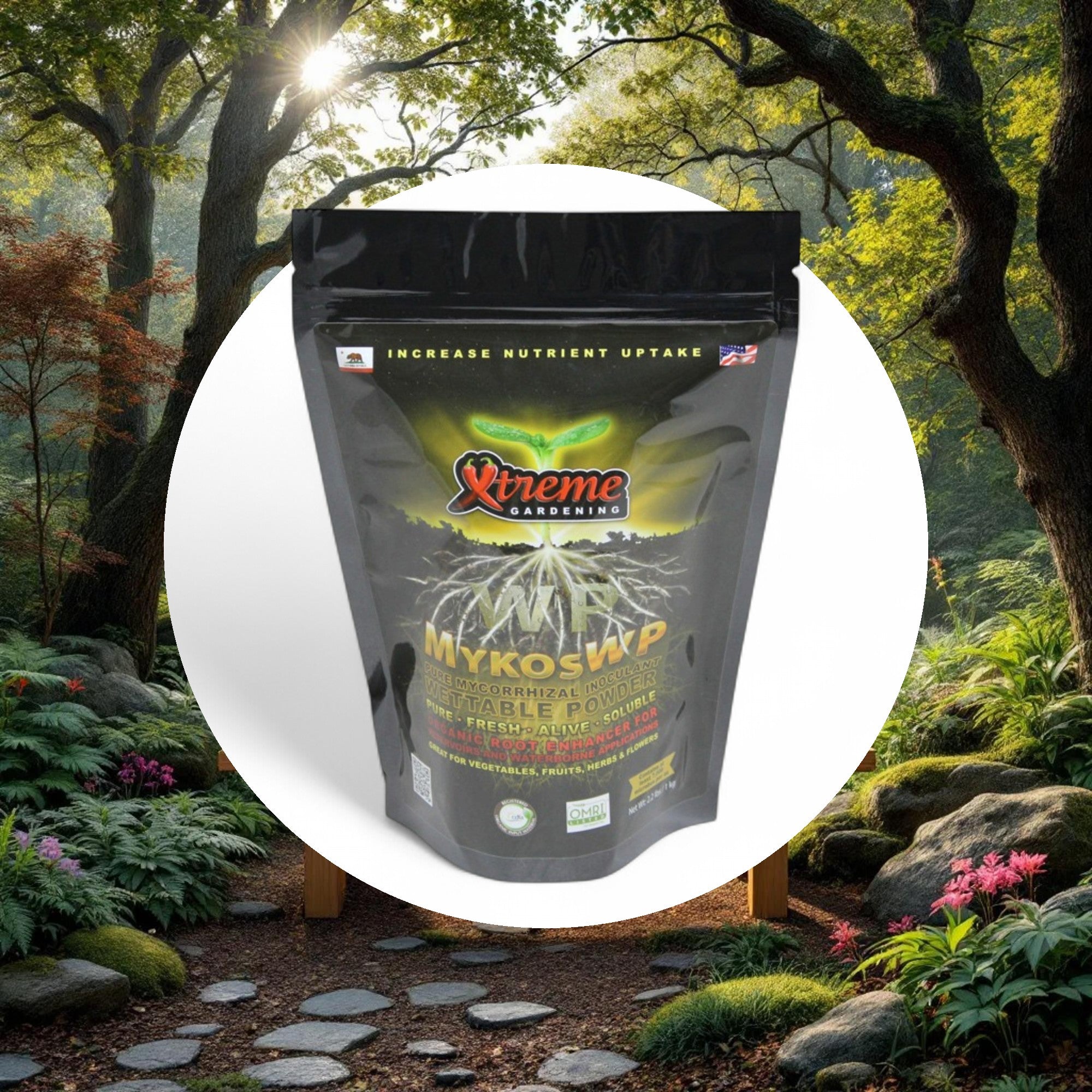 Xtreme Gardening MYKOS WP pure mycorrhizal wettable powder 2.2 lb, 6/cs - Image 5