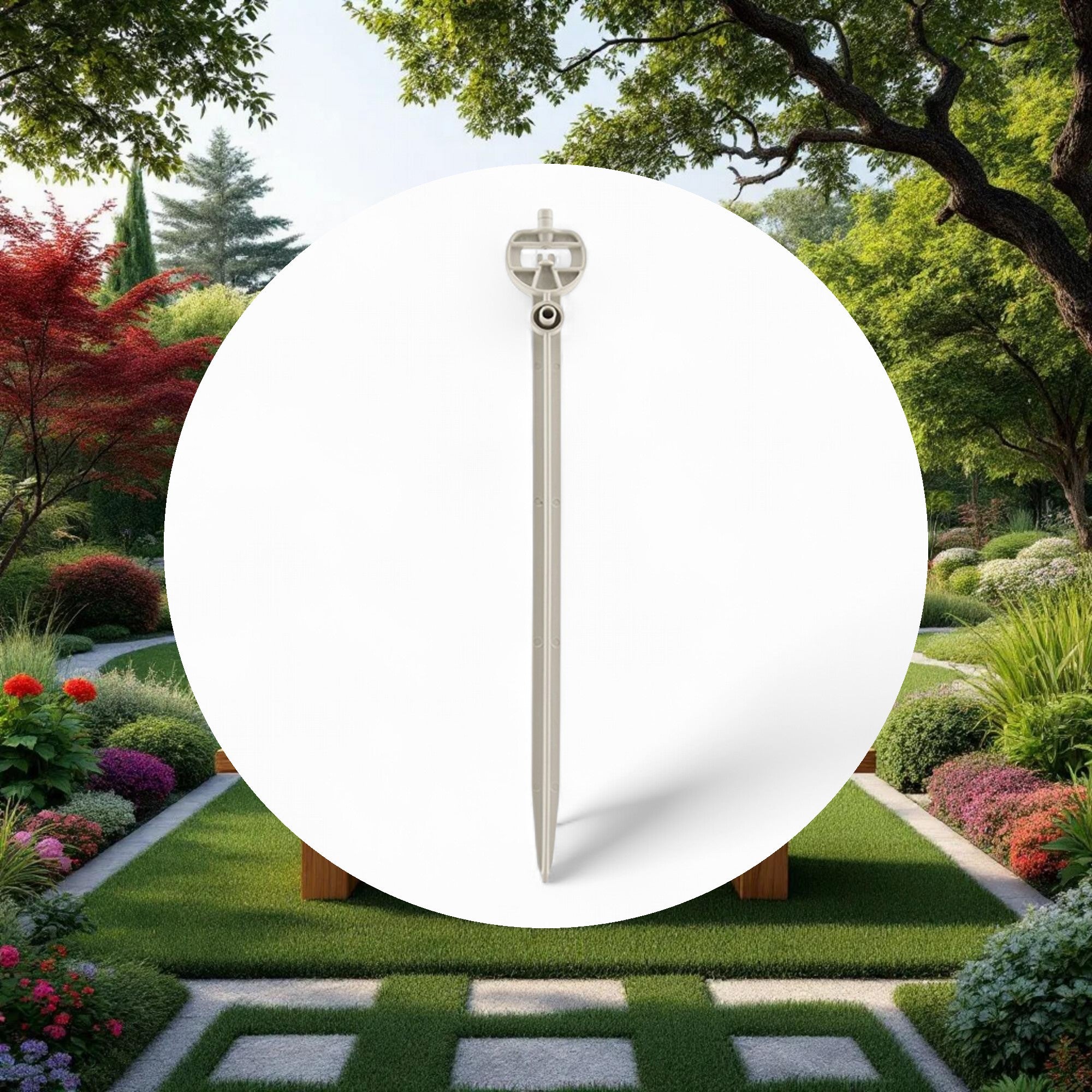 Netafim Pressure Compensating Standard Spray Stake Double Pattern 6.6GPH Grey (50pcs/Bag) - Image 5