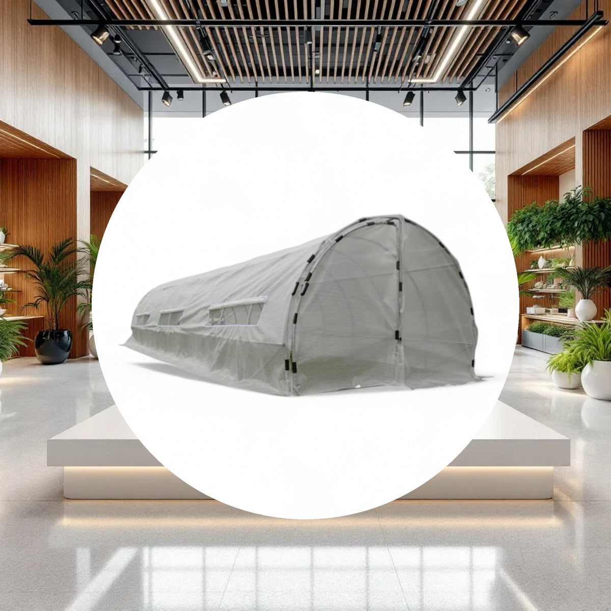 GROW1 Heavy-Duty Greenhouse Hoop House (32ft x 10ft x 6.5ft) - Image 3