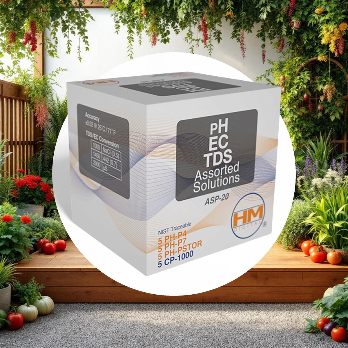HM Digital 20 pack mix of 1000 ppm TDS, pH 4, pH7, pH storage solutions - Image 3