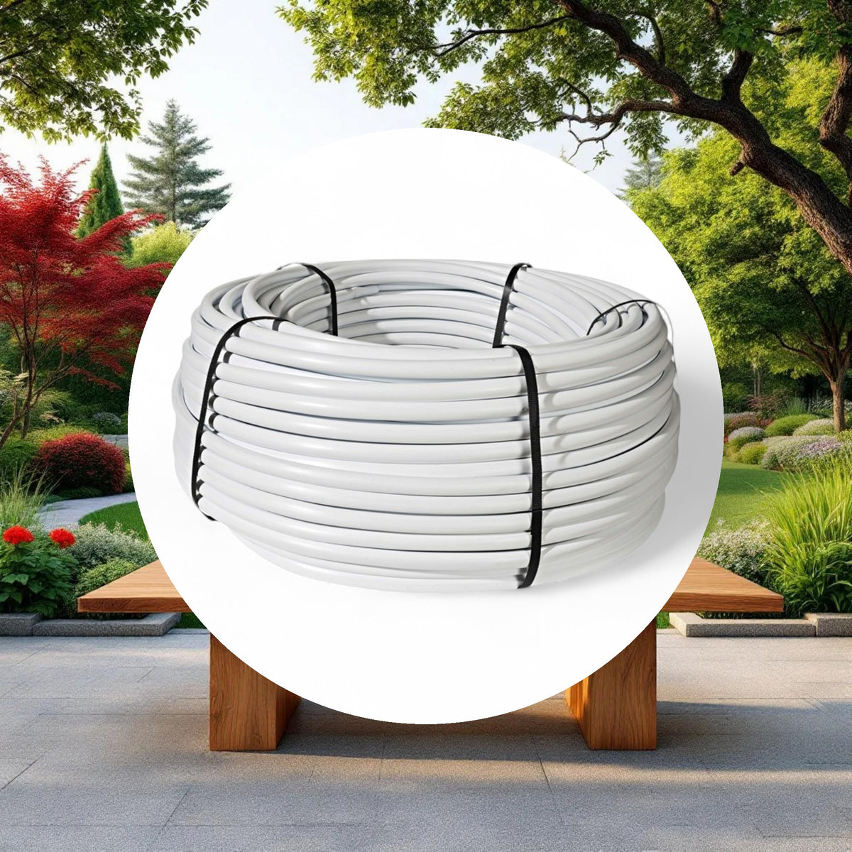 Netafim Bright White Polyethylene Tubing 3/4in (0.82in ID x 0.94in OD) 500ft Roll - Image 5