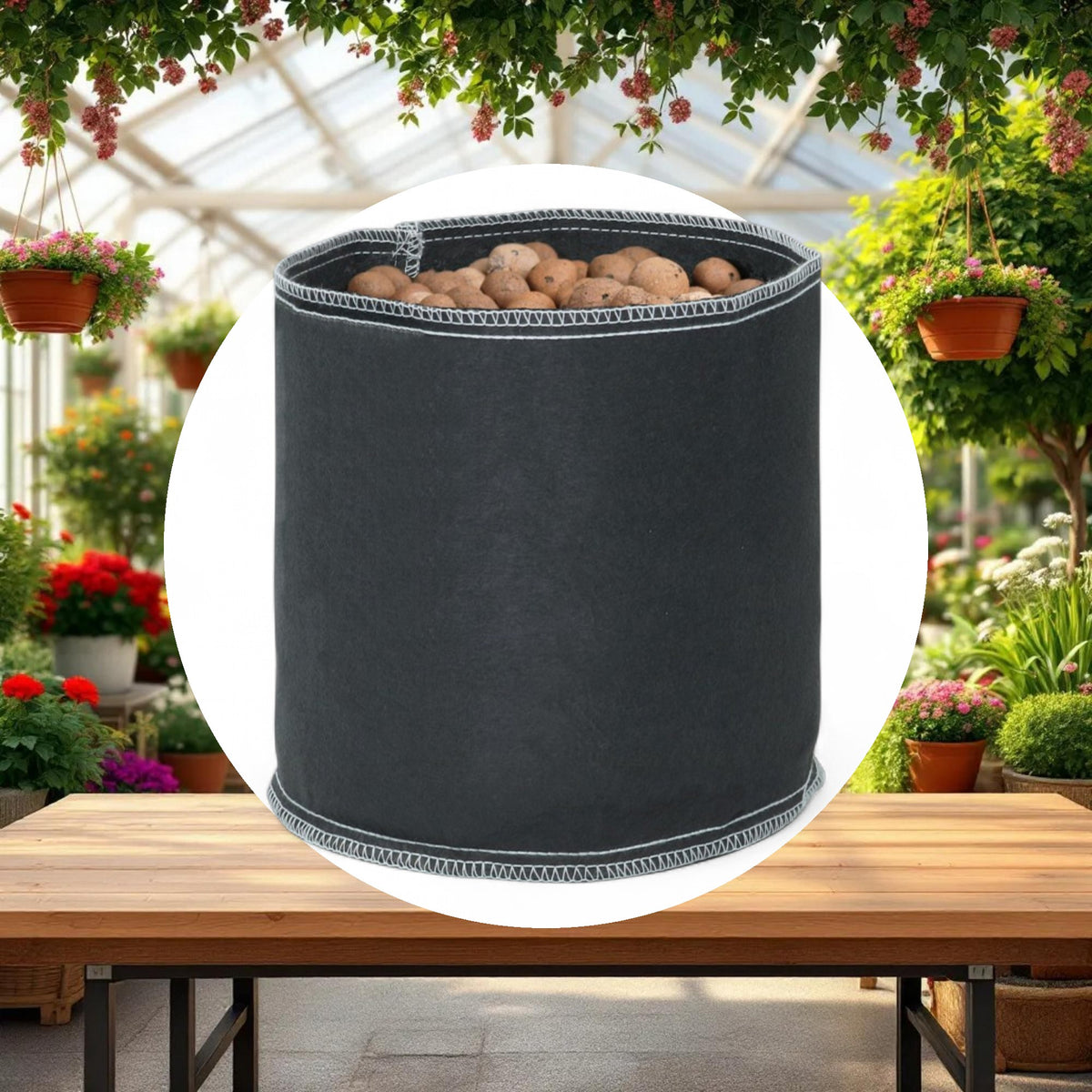 Grow1 Fabric Pot Black 100 Gallon - Image 3