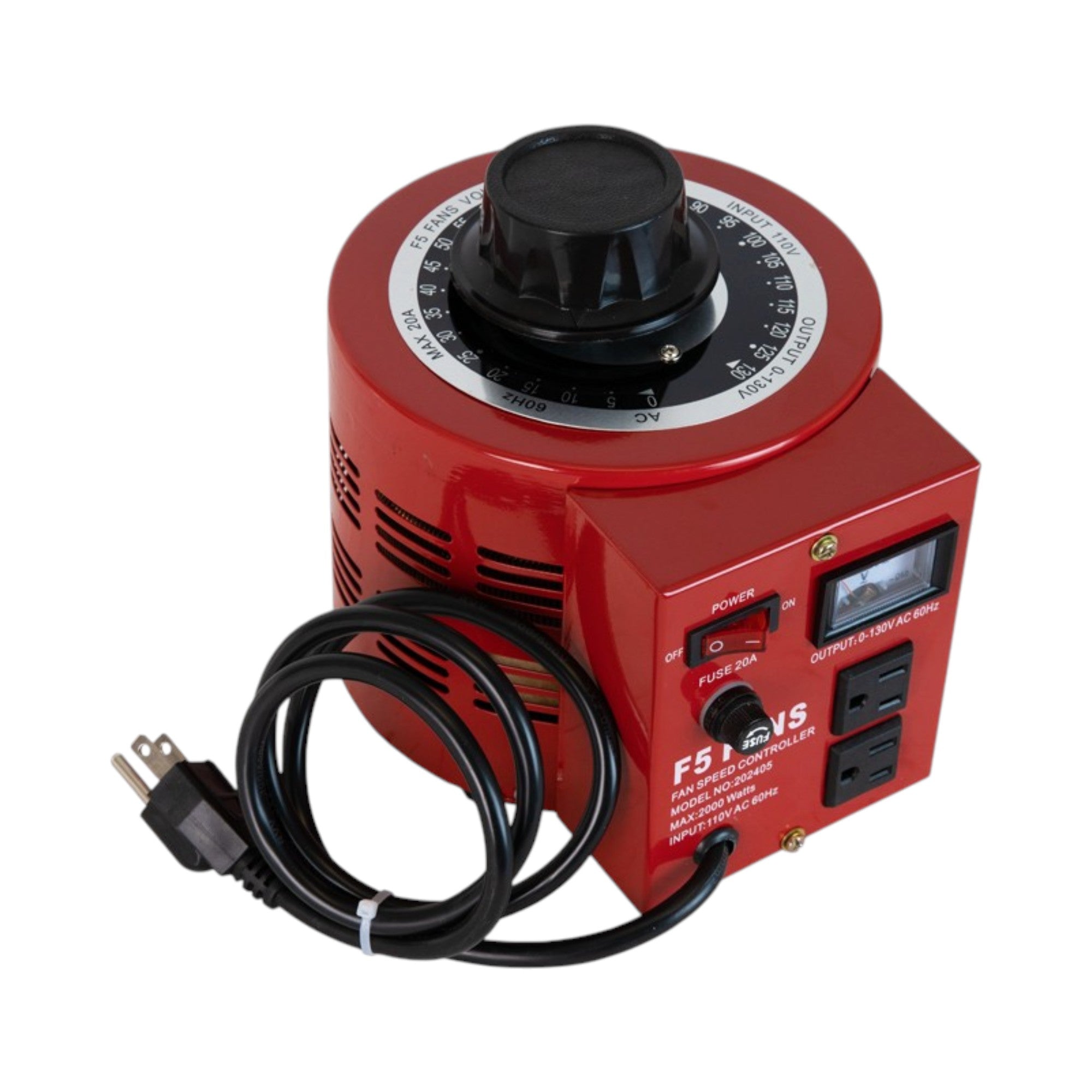F5 Dual Outlet Variable Voltage Speed Controller (20A 2000W 2kV)
