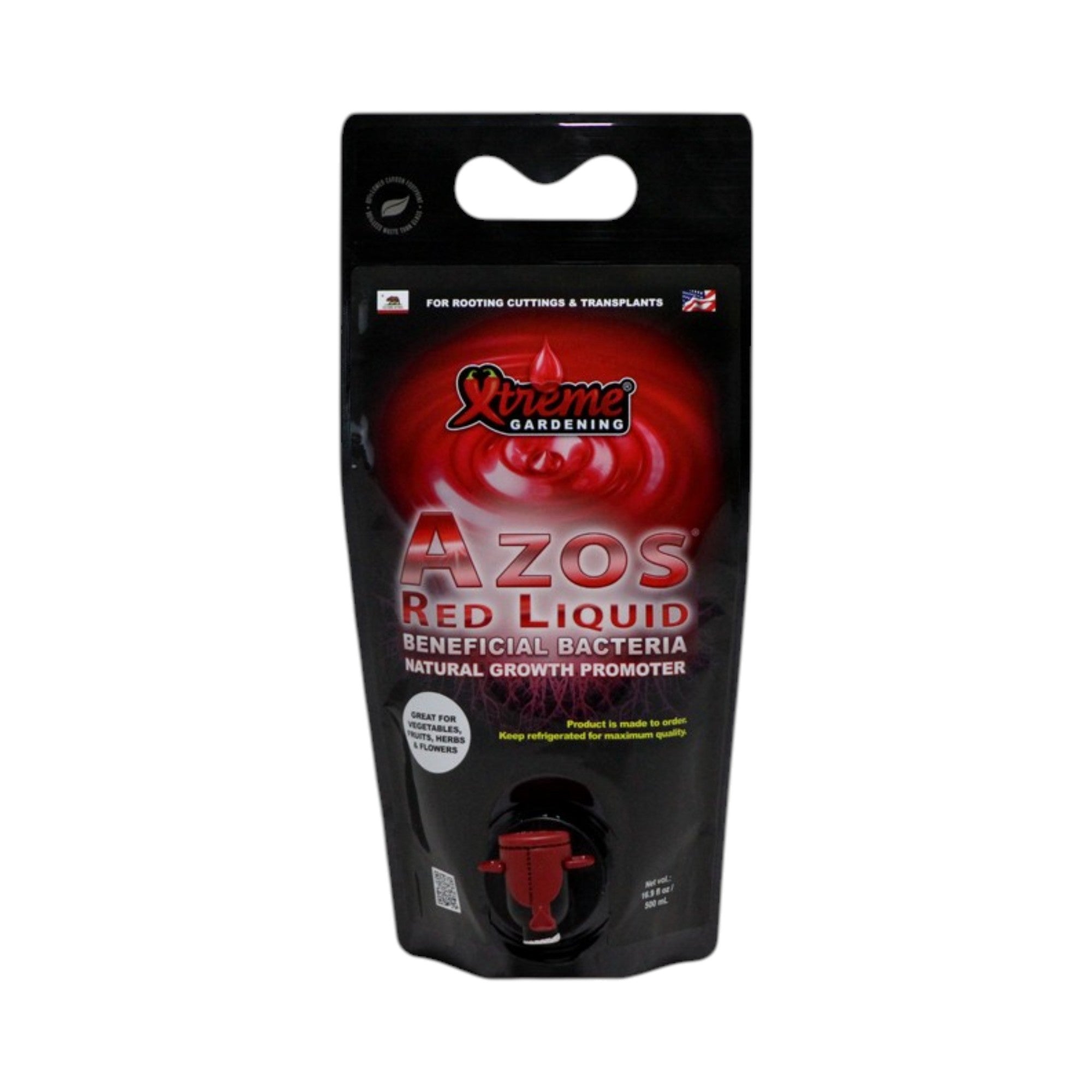 Xtreme Gardening AZOS Red Liquid root booster/growth promoter 750 mL, 8/cs