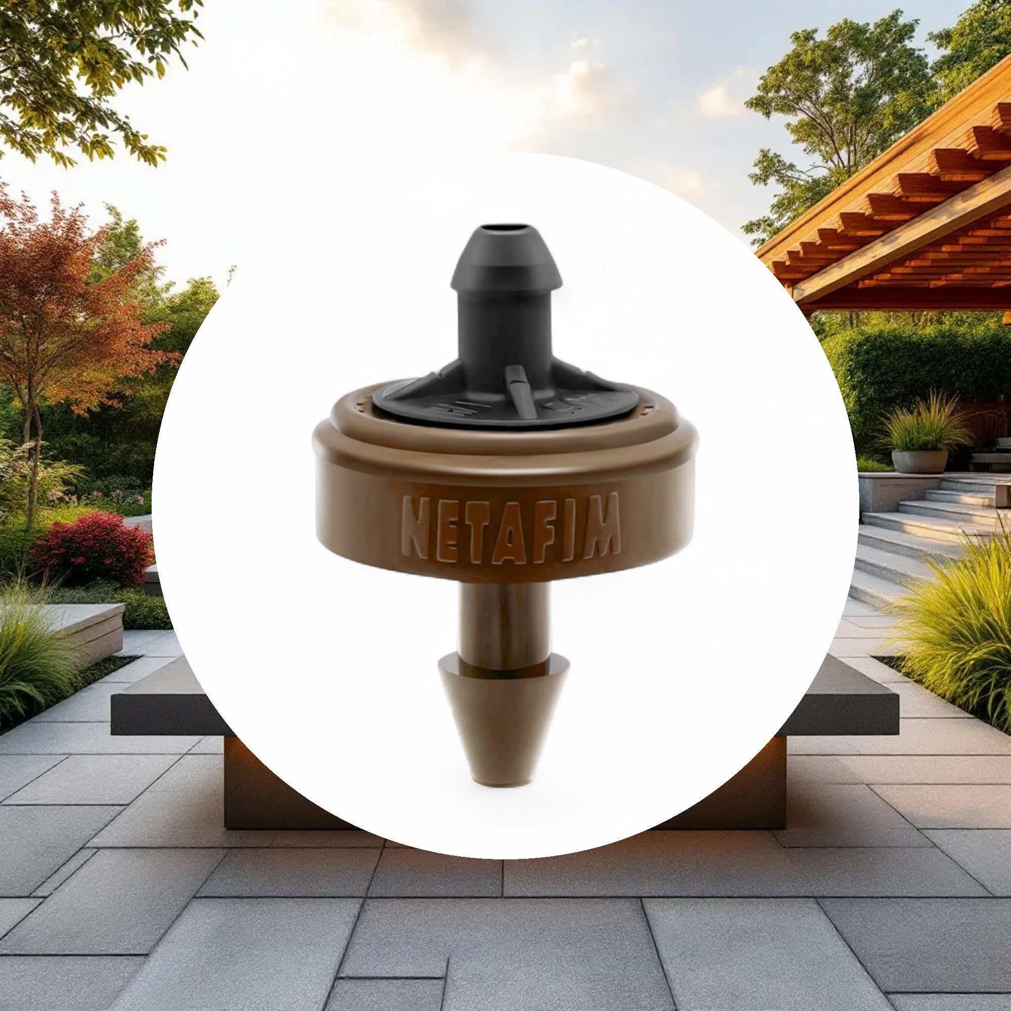 Netafim Woodpecker Pressure Compensating Junior Dripper w/ CNL 0.32GPH Brown (250pcs/Bag) - Image 4