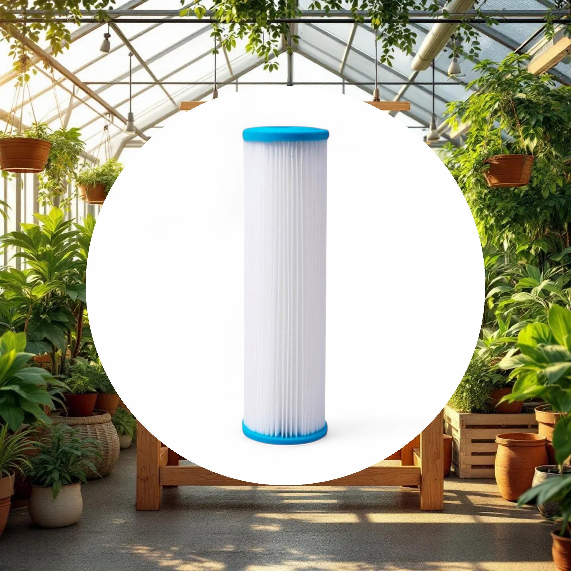 Growonix 4.5" x 20" Pleated sediment filter 10 micron - Image 3