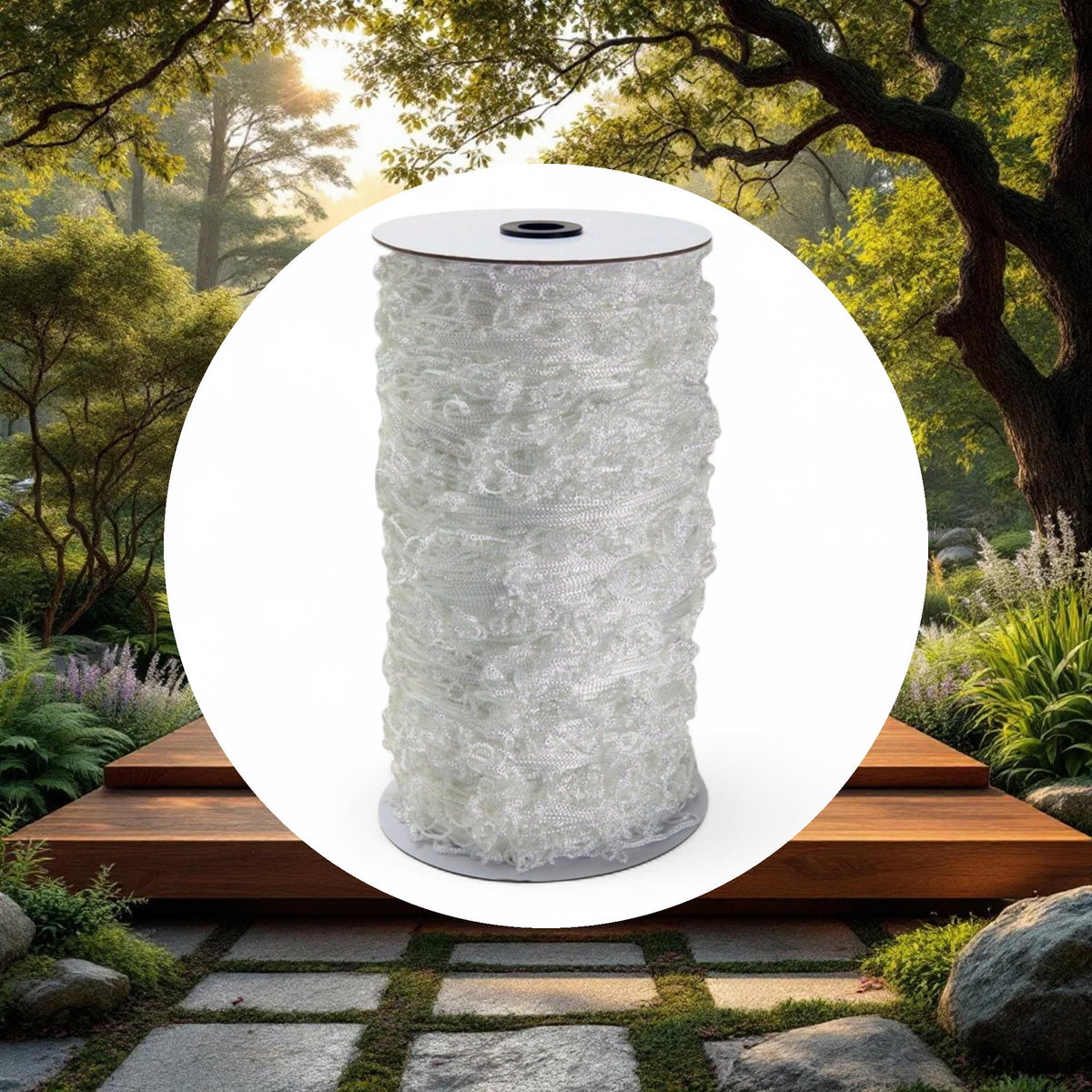 5'x350' Trellis Netting Roll White 6" Mesh Squares - Image 5