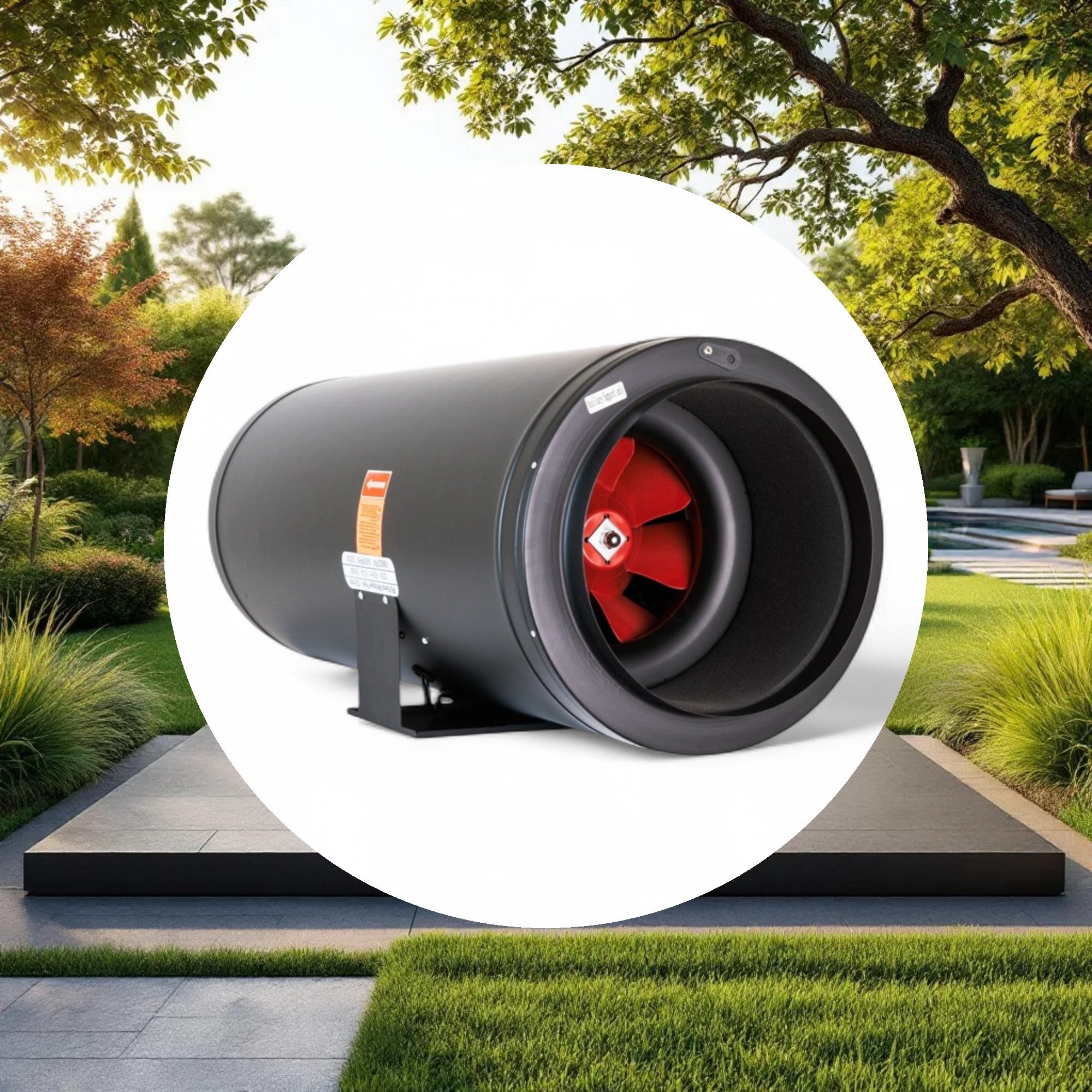 F5 Fans Inline Fan w/ Silencer 8in - Image 4