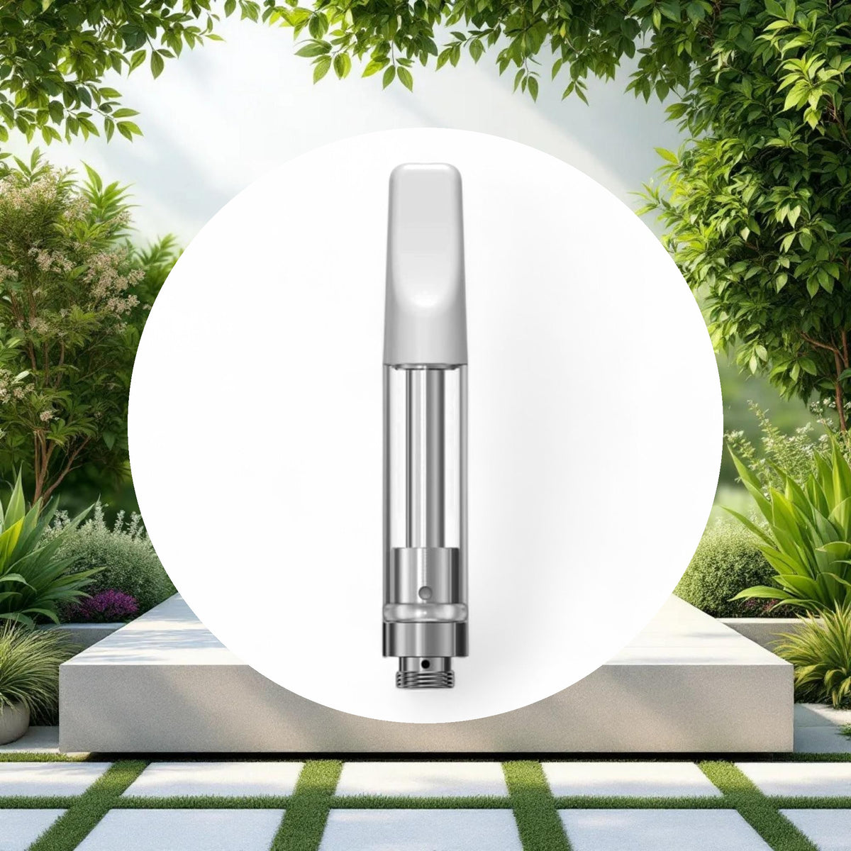 1ml White Ceramic Cartridge w/ 2mm inlet (100-pack) - Image 2