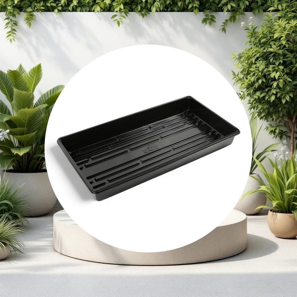 GROW1 EXTREME Propagation Tray w/o Drain Holes Black (10in x 20in x 2.25in) - Image 2