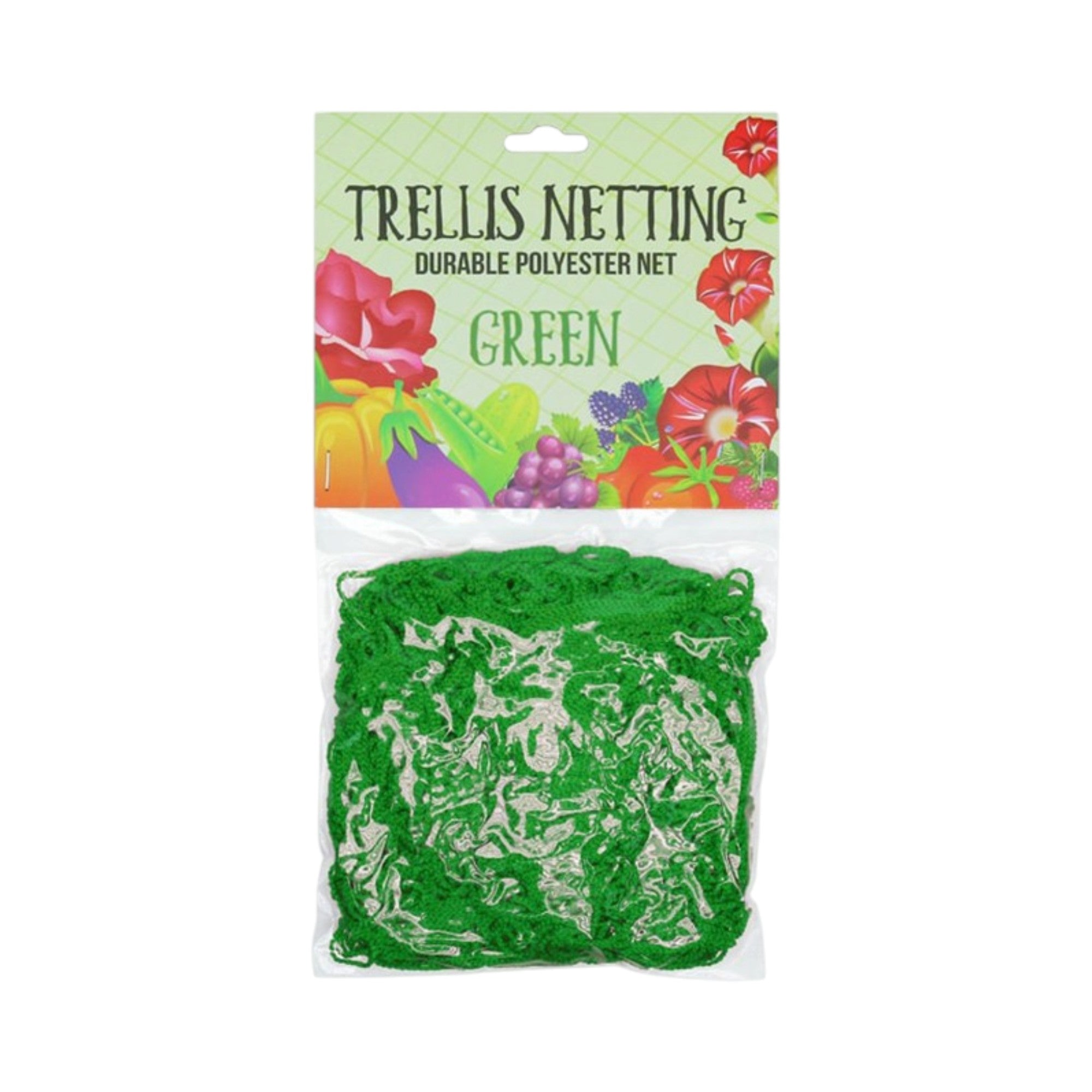 5'x60' Trellis Netting Green 6" Squares