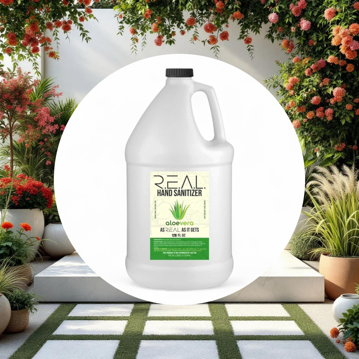 R.E.A.L Liquid Hand Sanitizer 1 Gallon - Image 2