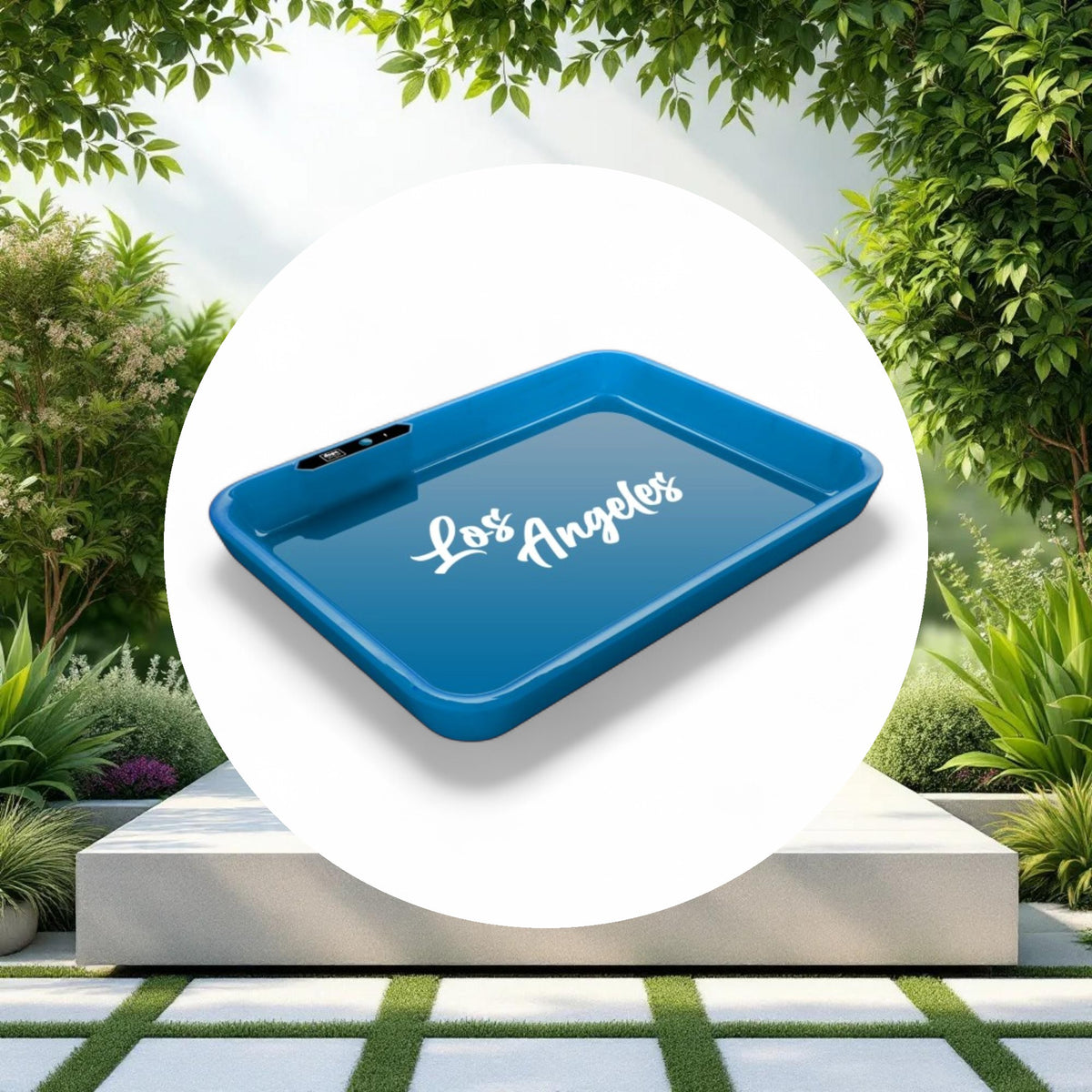 Dope Trays x Los Angeles – Blue background white logo - Image 2