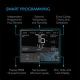 DYNAMIC TEMPERATURE, HUMIDITY, SCHEDULING, CYCLES, LEVELS CONTROL, DATA APP