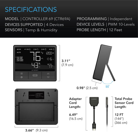 DYNAMIC TEMPERATURE, HUMIDITY, SCHEDULING, CYCLES, LEVELS CONTROL, DATA APP