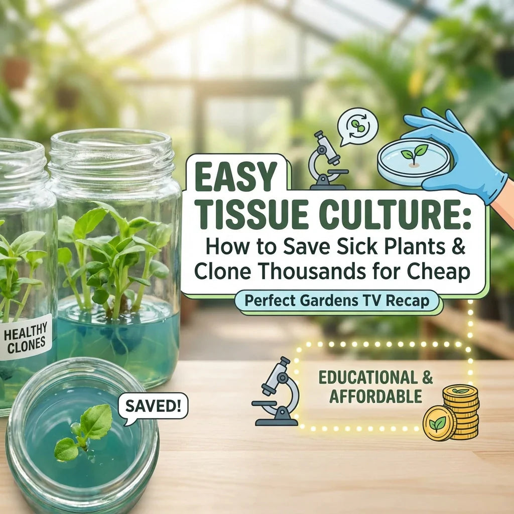 Easy Tissue Culture: How to Save Sick Plants & Clone Thousands for Cheap