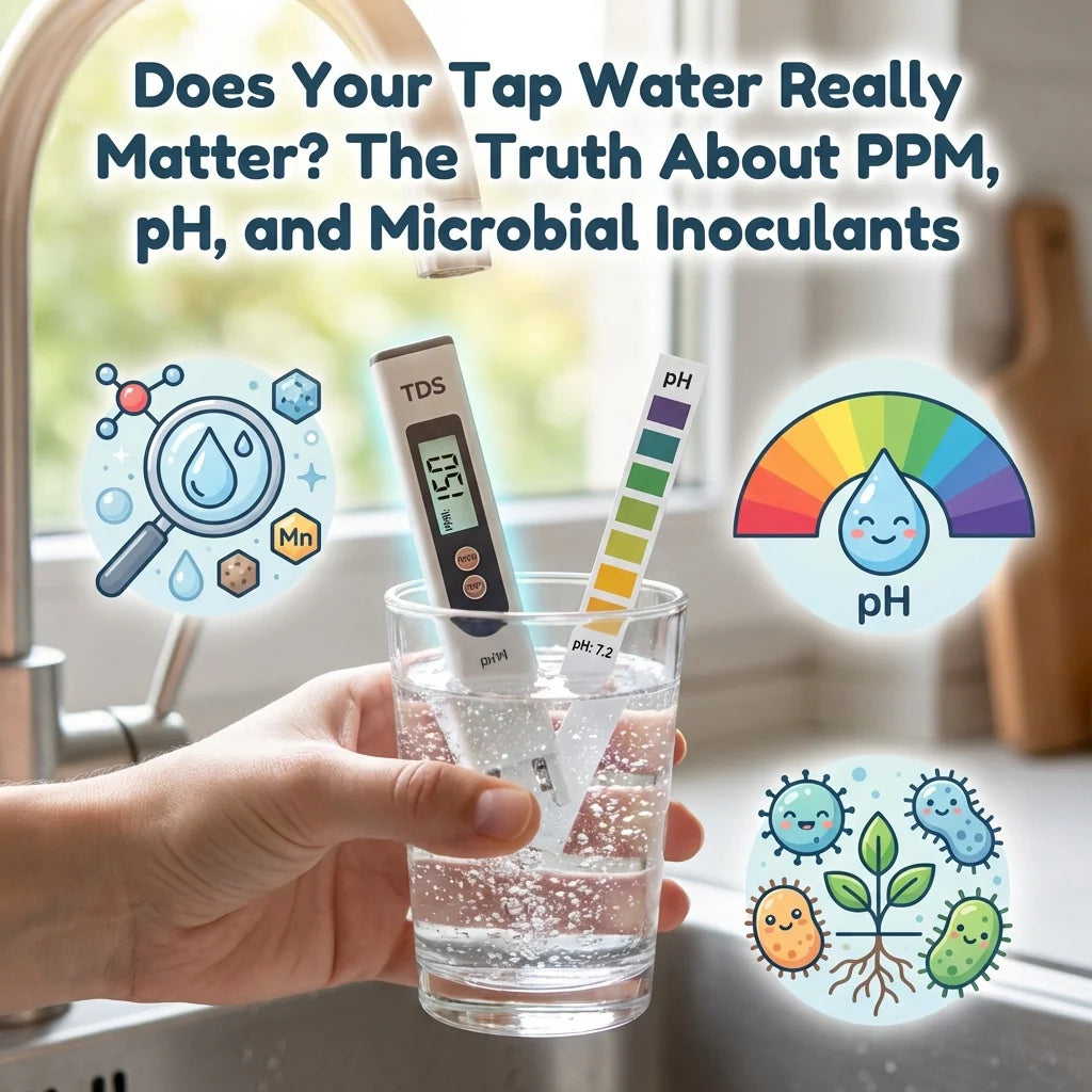 Does Your Tap Water Really Matter? The Truth About PPM, pH, and Microbial Inoculants