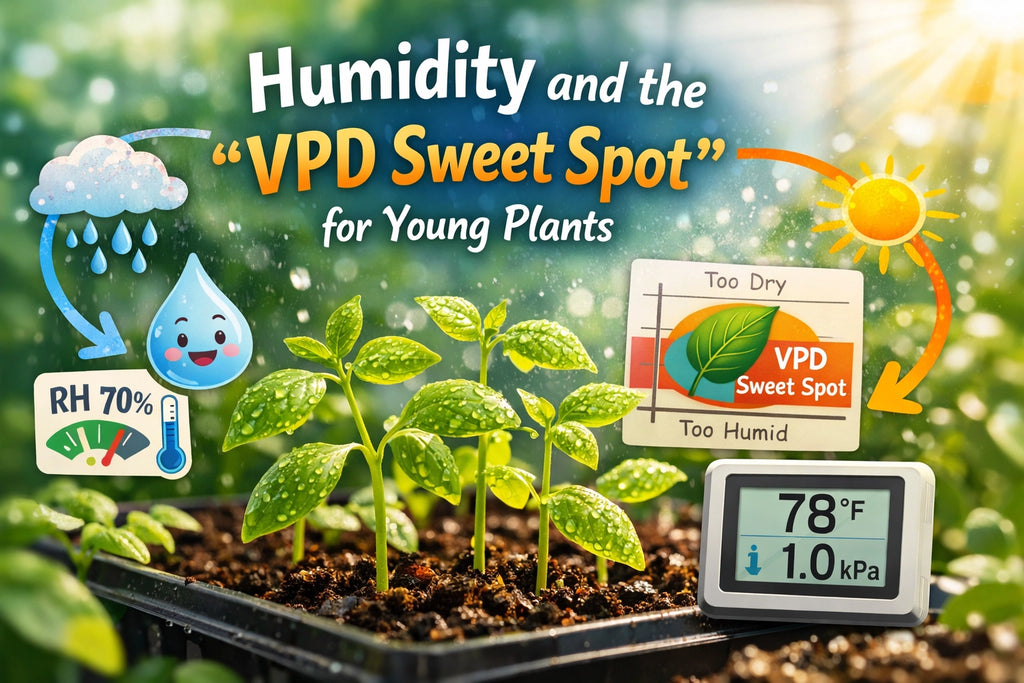 Humidity and the "VPD Sweet Spot" for Young Plants
