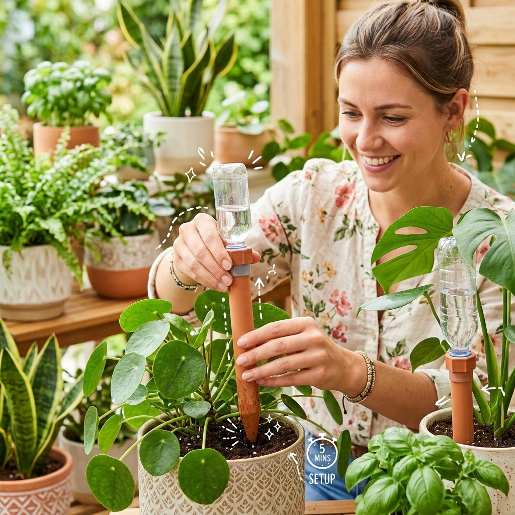 How to Set Up Your Automatic Watering Stakes in 5 Minutes