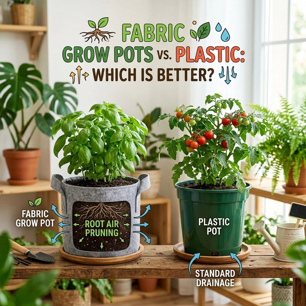 Fabric Grow Pots vs. Plastic: Which Is Better For Your Indoor Garden?