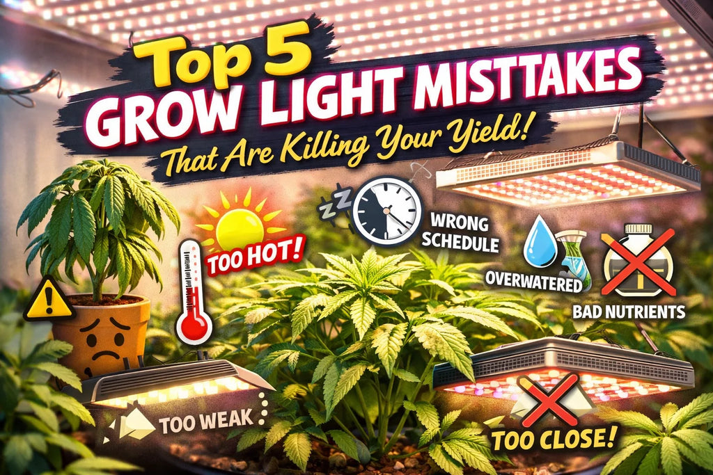 Top 5 Grow Light Mistakes That Are Killing Your Yield