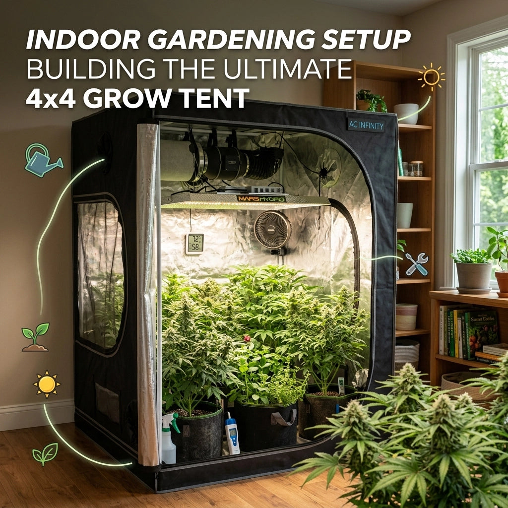 Indoor Gardening Setup: Building the Ultimate 4x4 Grow Tent