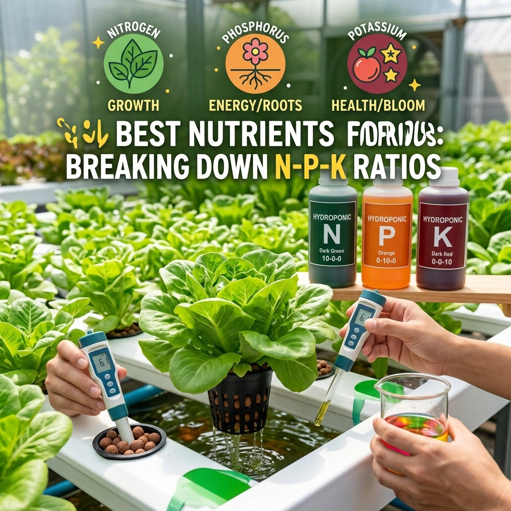 Best Nutrients for Hydroponics: Breaking Down N-P-K Ratios