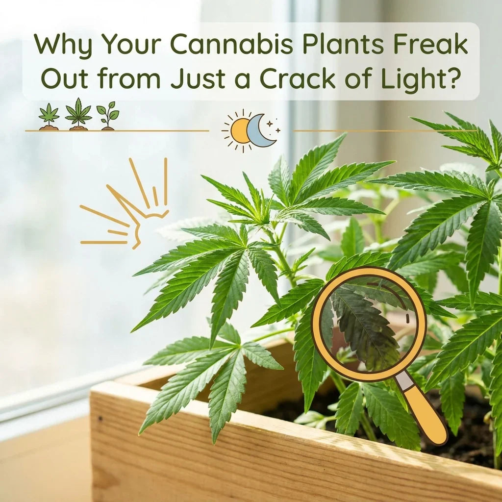 Why Your Cannabis Plants Freak Out from Just a Crack of Light?