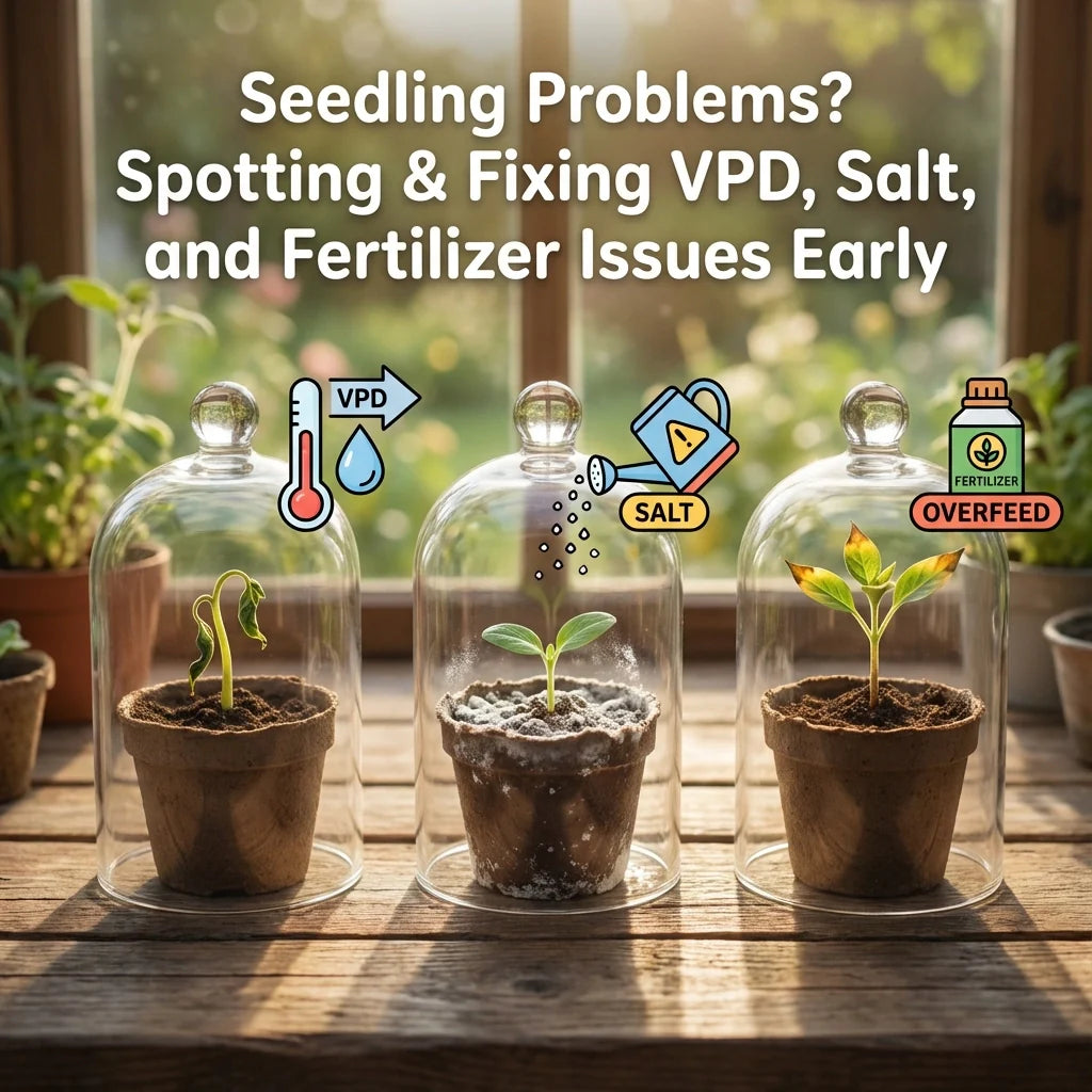 Seedling Problems? Spotting & Fixing VPD, Salt, and Fertilizer Issues Early