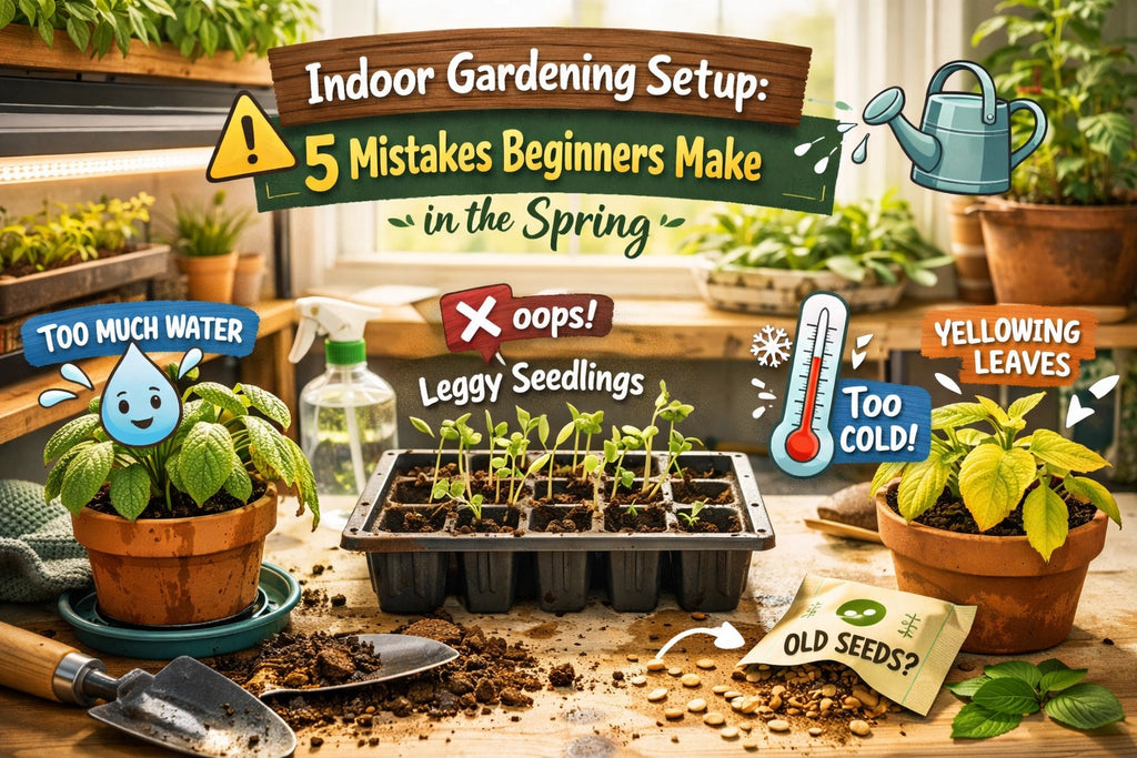 Indoor Gardening Setup: 5 Mistakes Beginners Make in the Spring