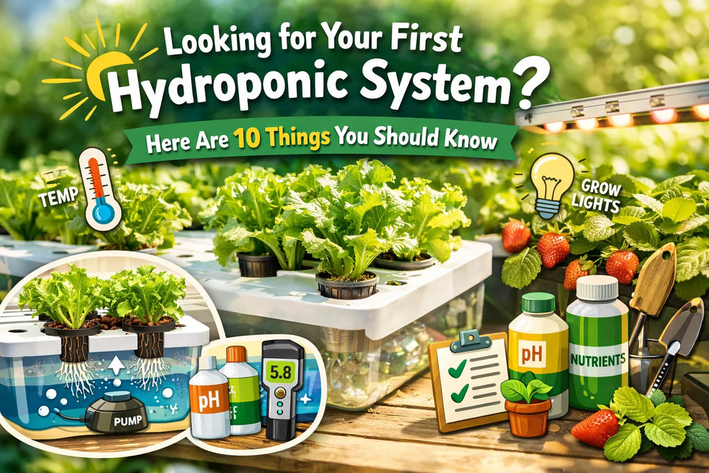 Looking for Your First Hydroponic System? Here Are 10 Things You Should Know