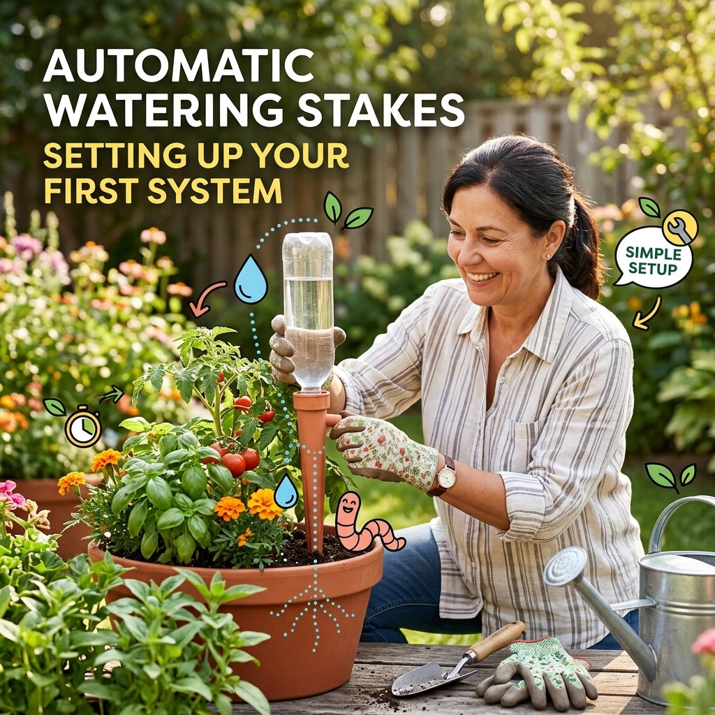 Automatic Watering Stakes: Setting Up Your First System