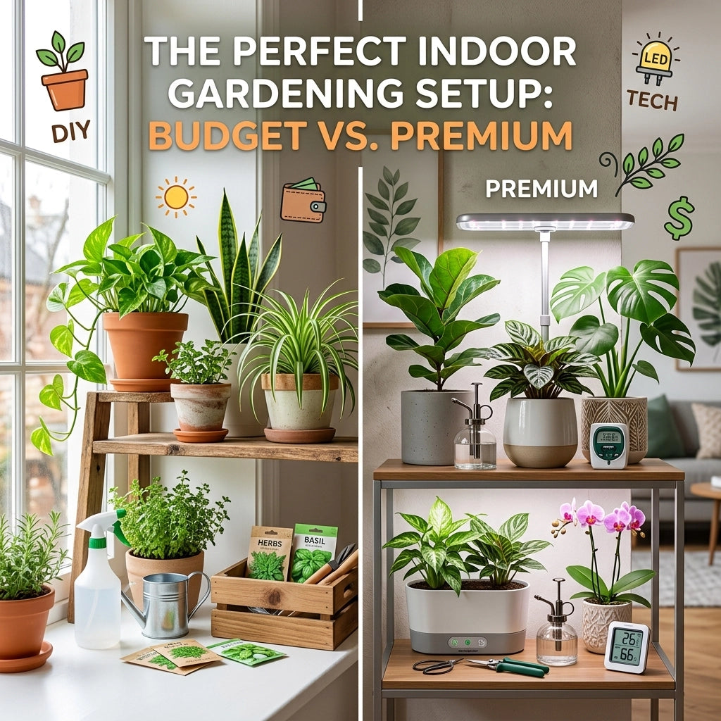 The Perfect Indoor Gardening Setup: Budget vs. Premium