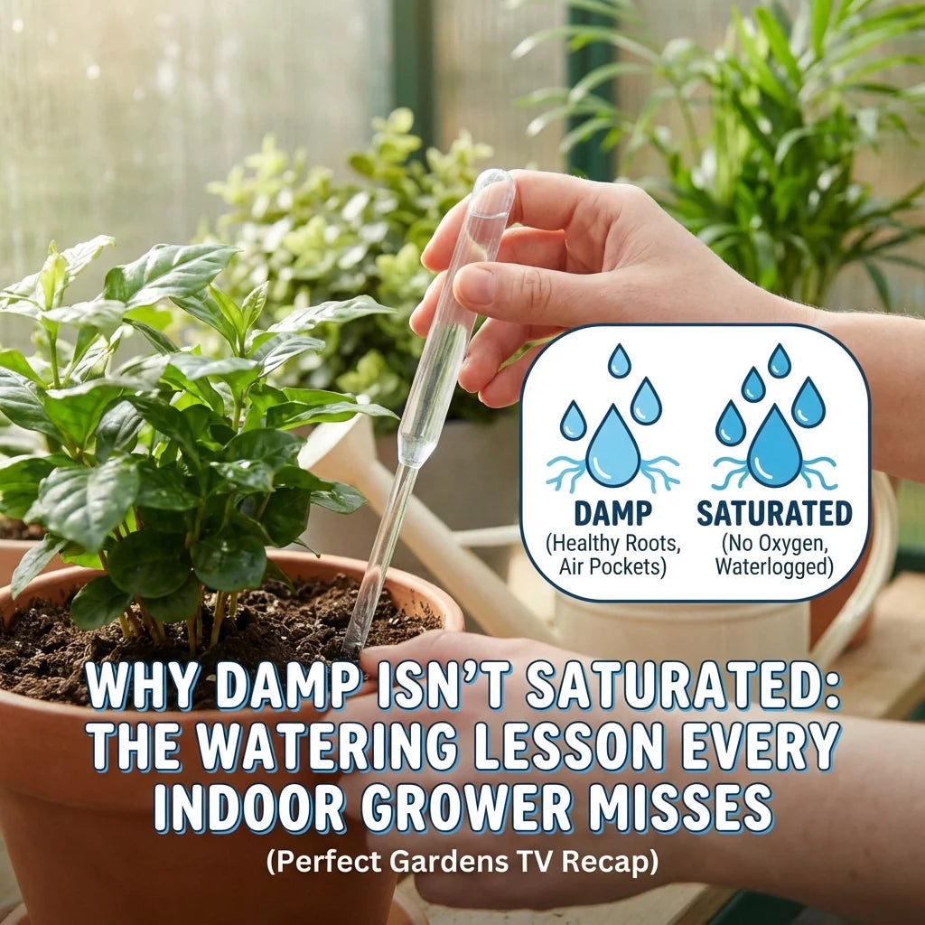Why Damp Isn't Saturated: The Watering Lesson Every Indoor Grower Misses