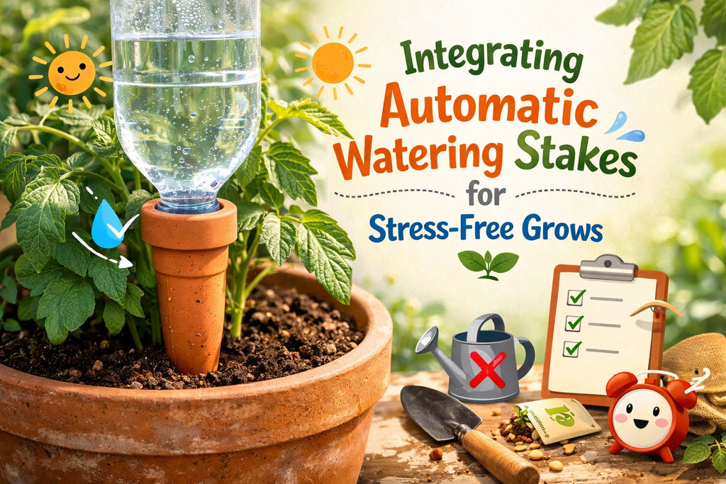 Integrating Automatic Watering Stakes for Stress-Free Grows