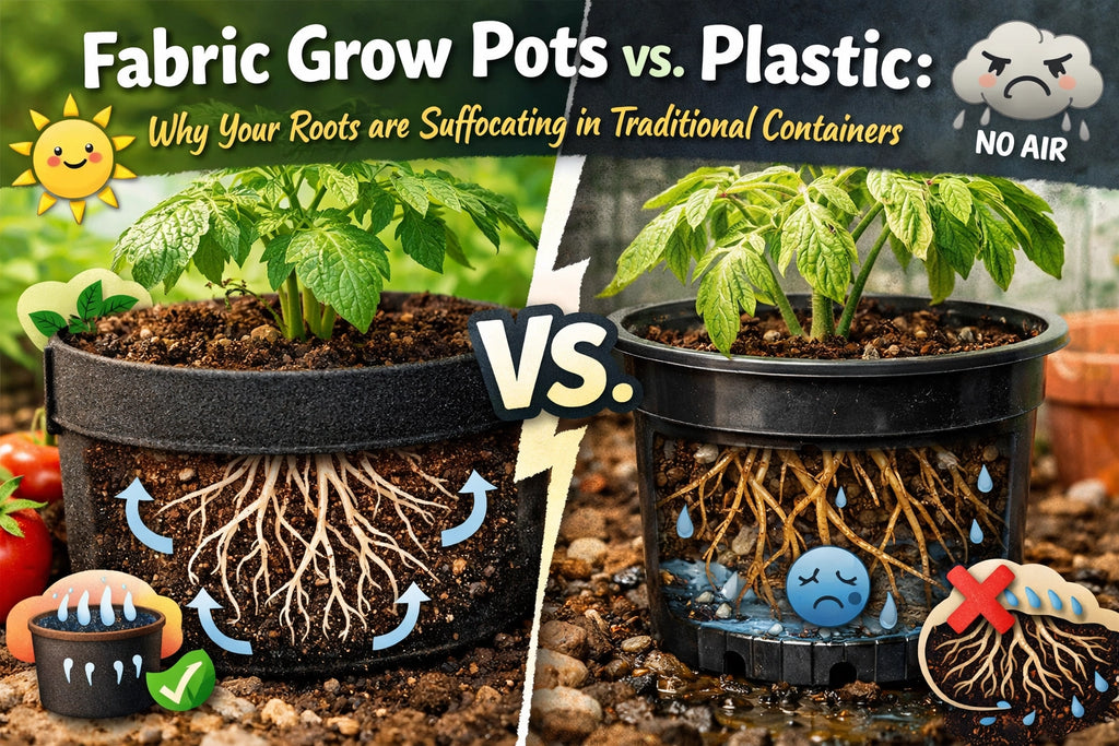 Fabric Grow Pots vs. Plastic: Why Your Roots are Suffocating in Traditional Containers