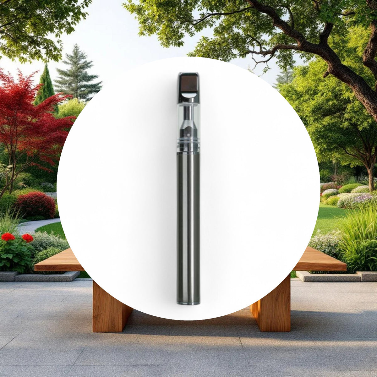 Disposable Vaporizer Pen 0.3ml w/ 1.2mm Opening Silver - Image 4