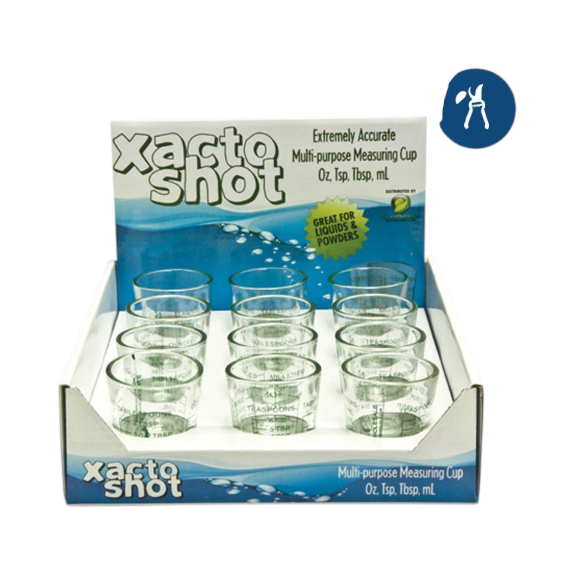 Xacto Shot Glasses w/ Retail Display (12pcs/Display)