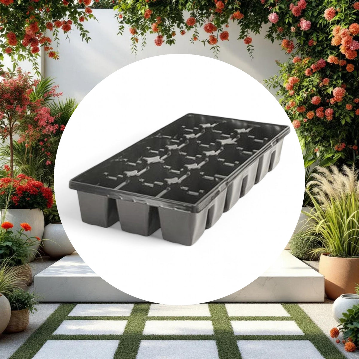 10" x 20" 18 Site Tray for 3.25" & 3.5" Square Pots - Image 2