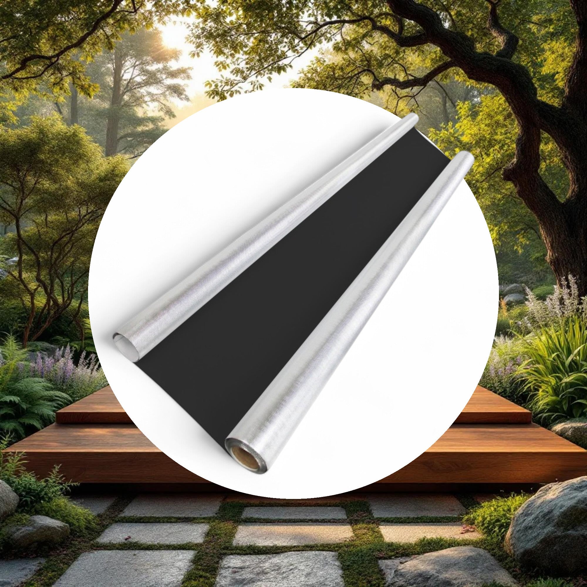 Diamond Foil on Black 110 Micron 4ft x 100ft - Image 5