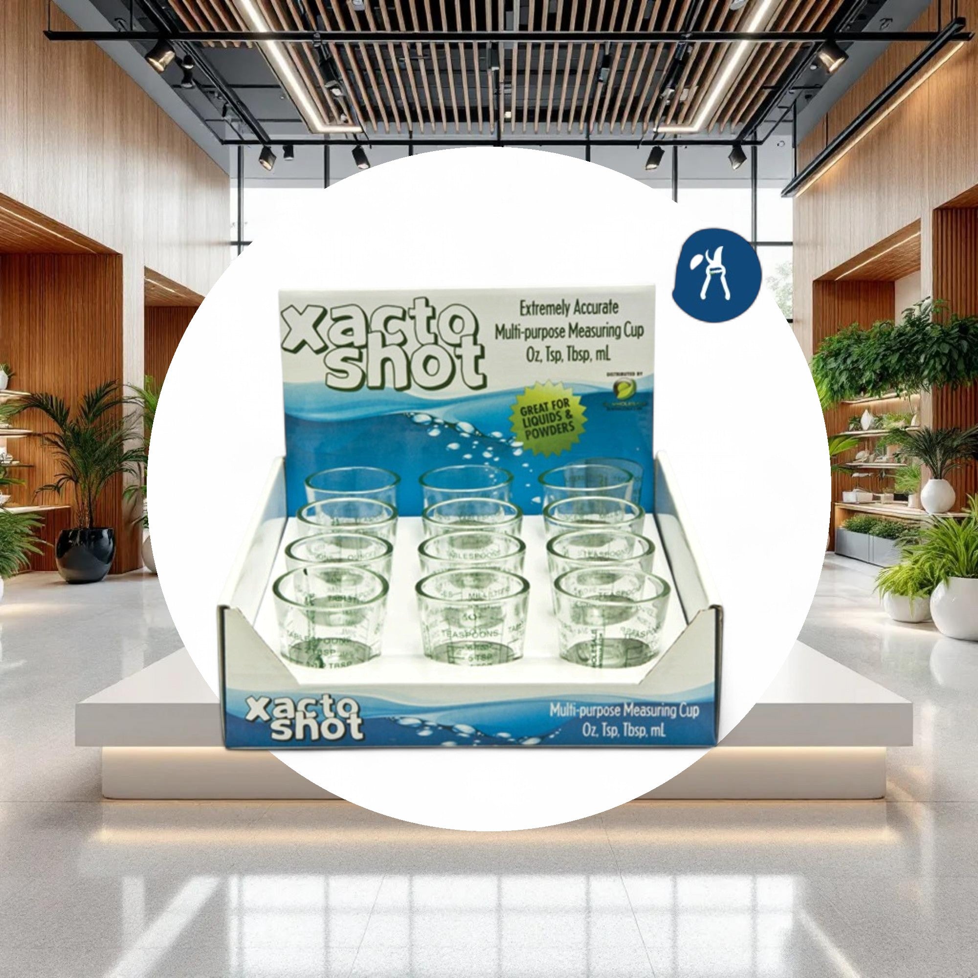 Xacto Shot Glasses w/ Retail Display (12pcs/Display) - Image 3
