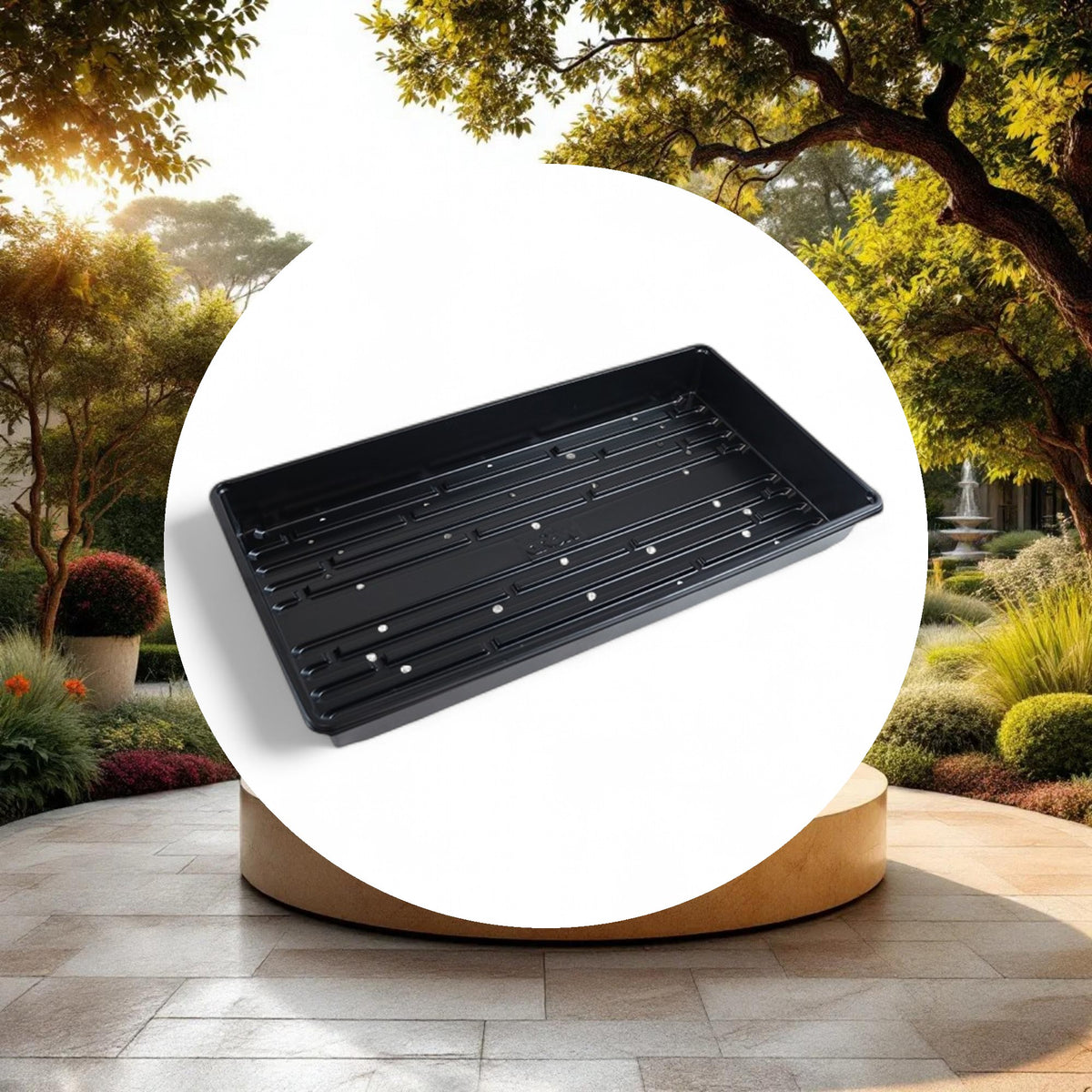 GROW1 Standard Propagation Tray w/ Drain Holes (10in x 20in x 2.25in) - Image 2