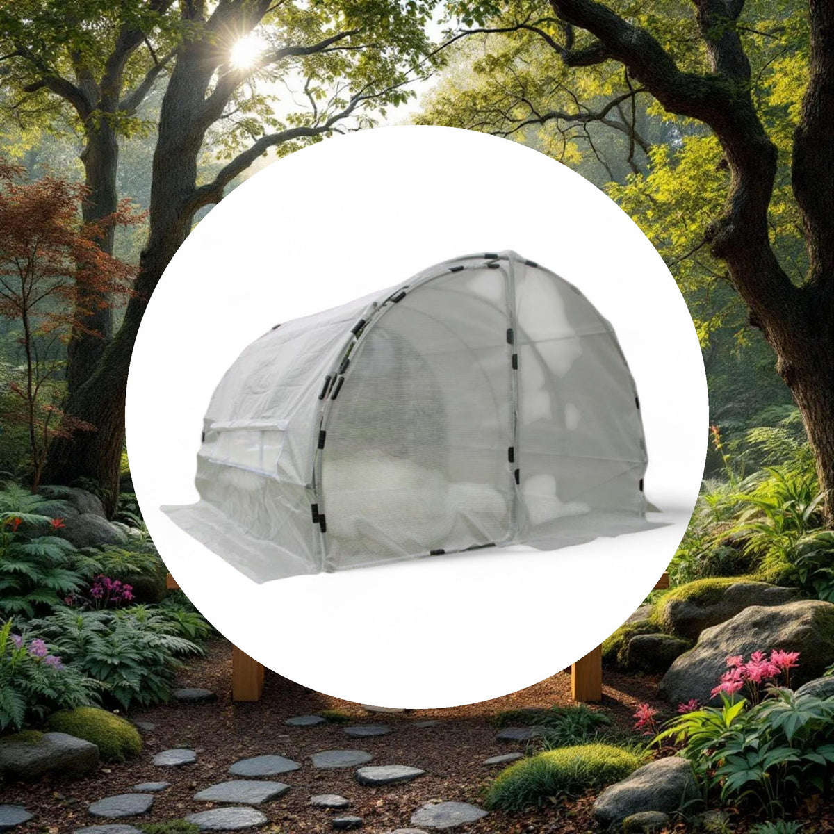 GROW1 Heavy-Duty Greenhouse Hoop House (10ft x 10ft x 6.5ft) - Image 5