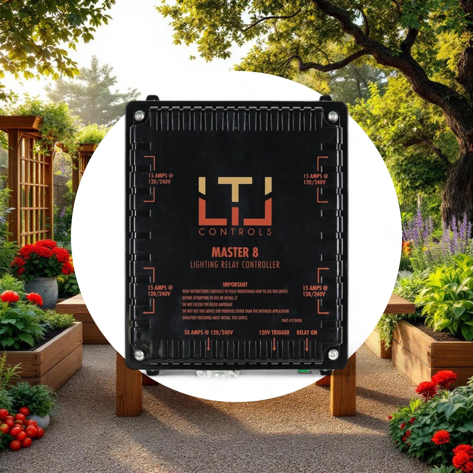 LTL Controls MASTER 8 Lighting Relay Controller w/o Timer (120V & 240V Universal Plug) - Image 3
