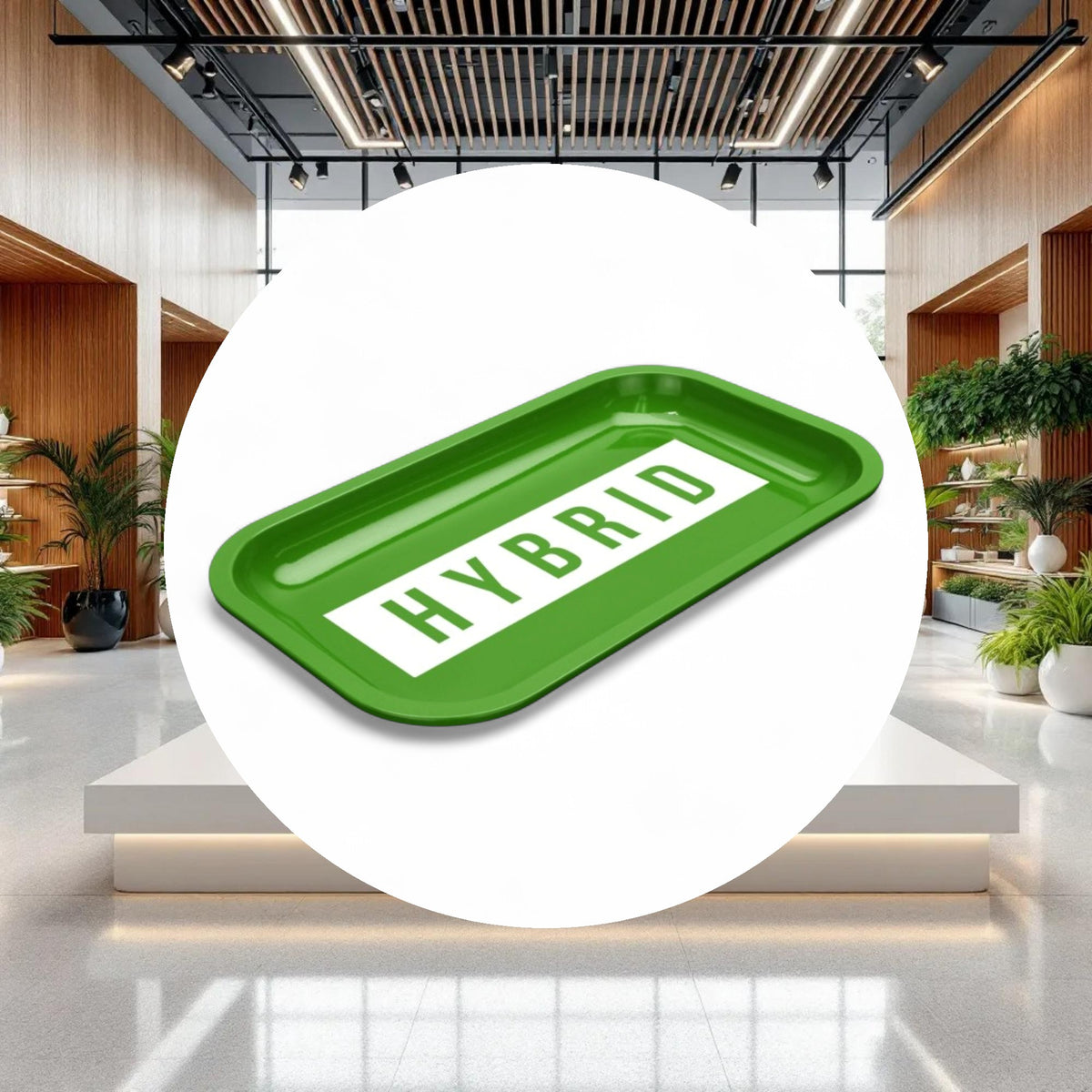 Med Dope Trays x Hybrid – Green background white logo - Image 3