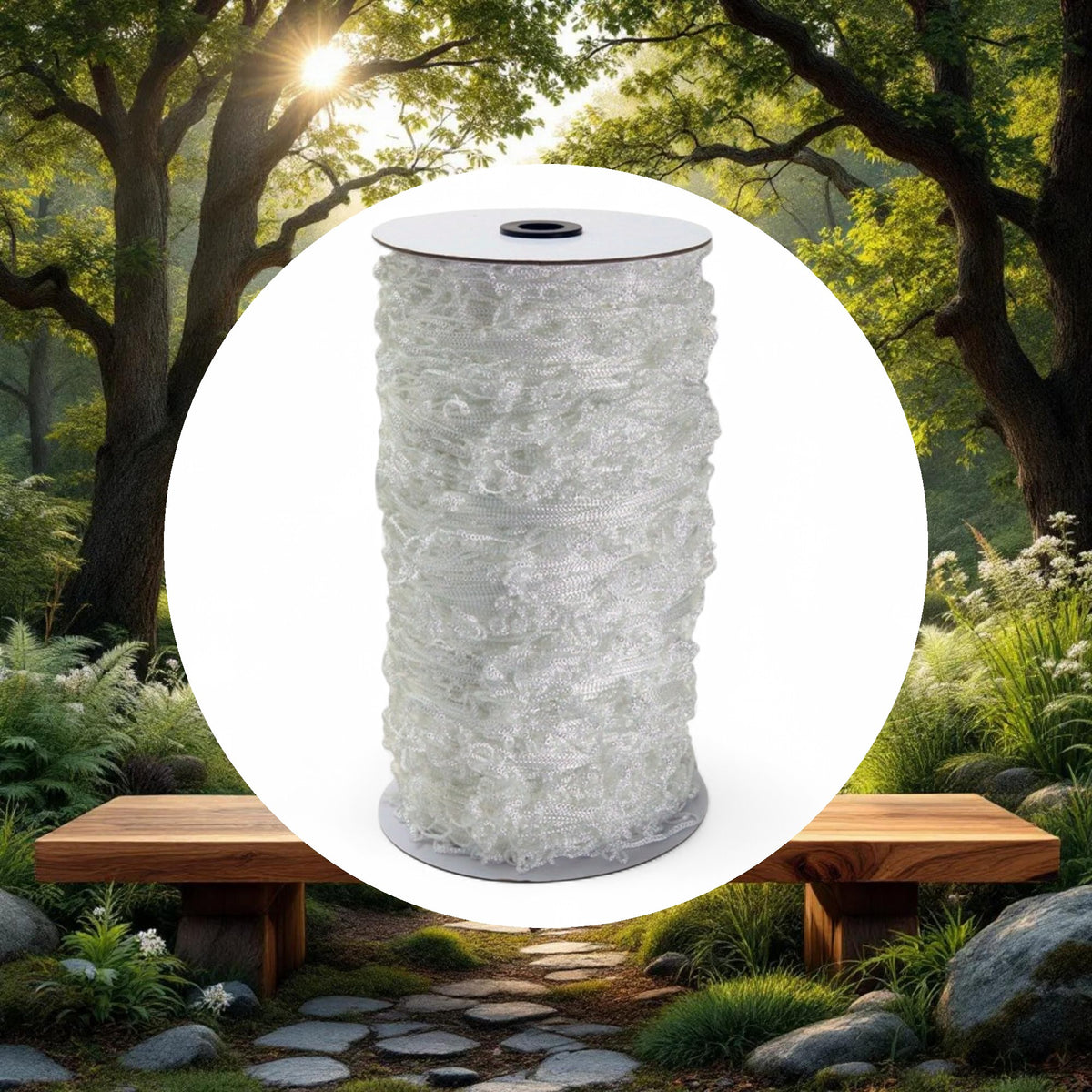 5'x750' Trellis Netting Roll White 6" Mesh Squares - Image 5