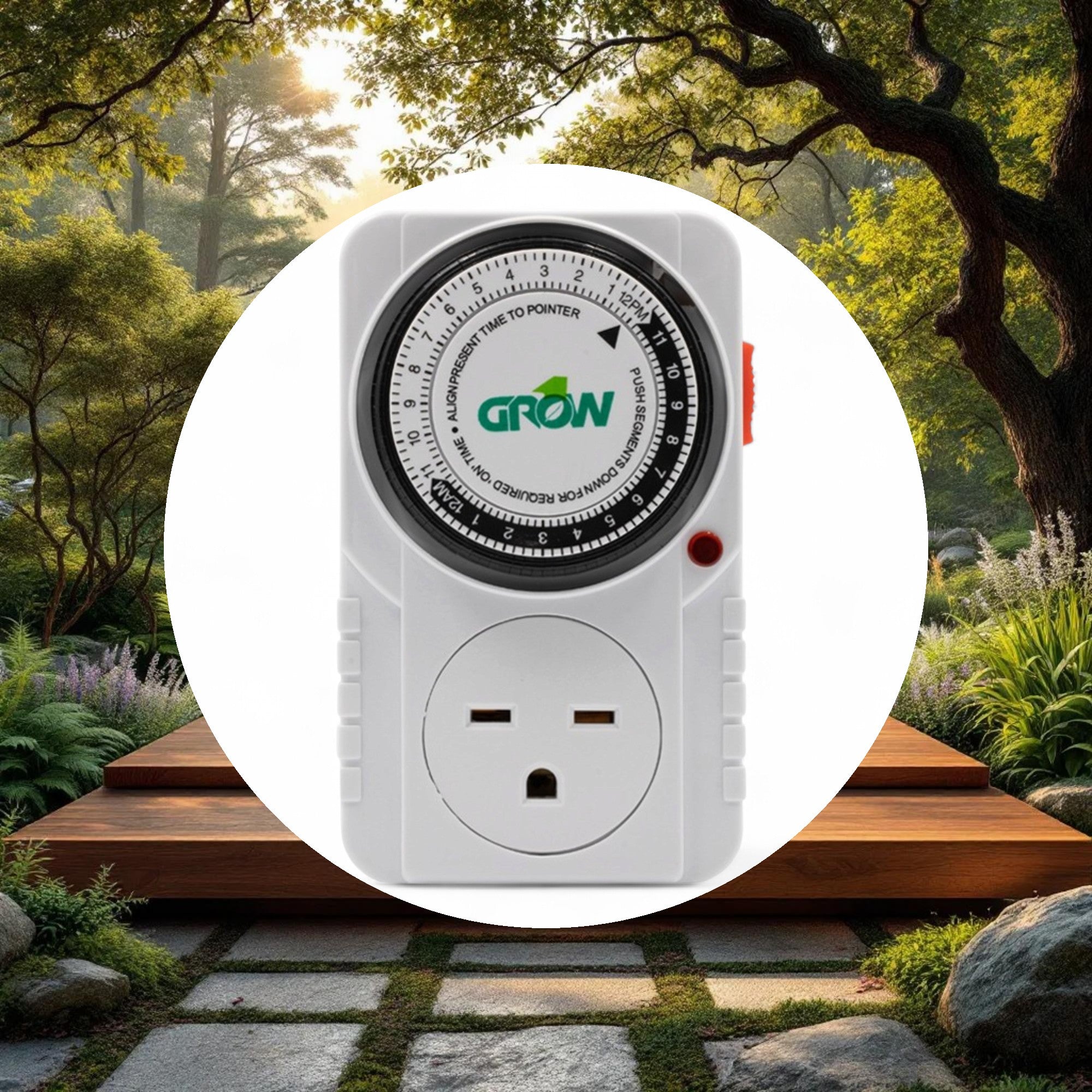 Grow1 240V Single Outlet Mechanical Timer - Image 2