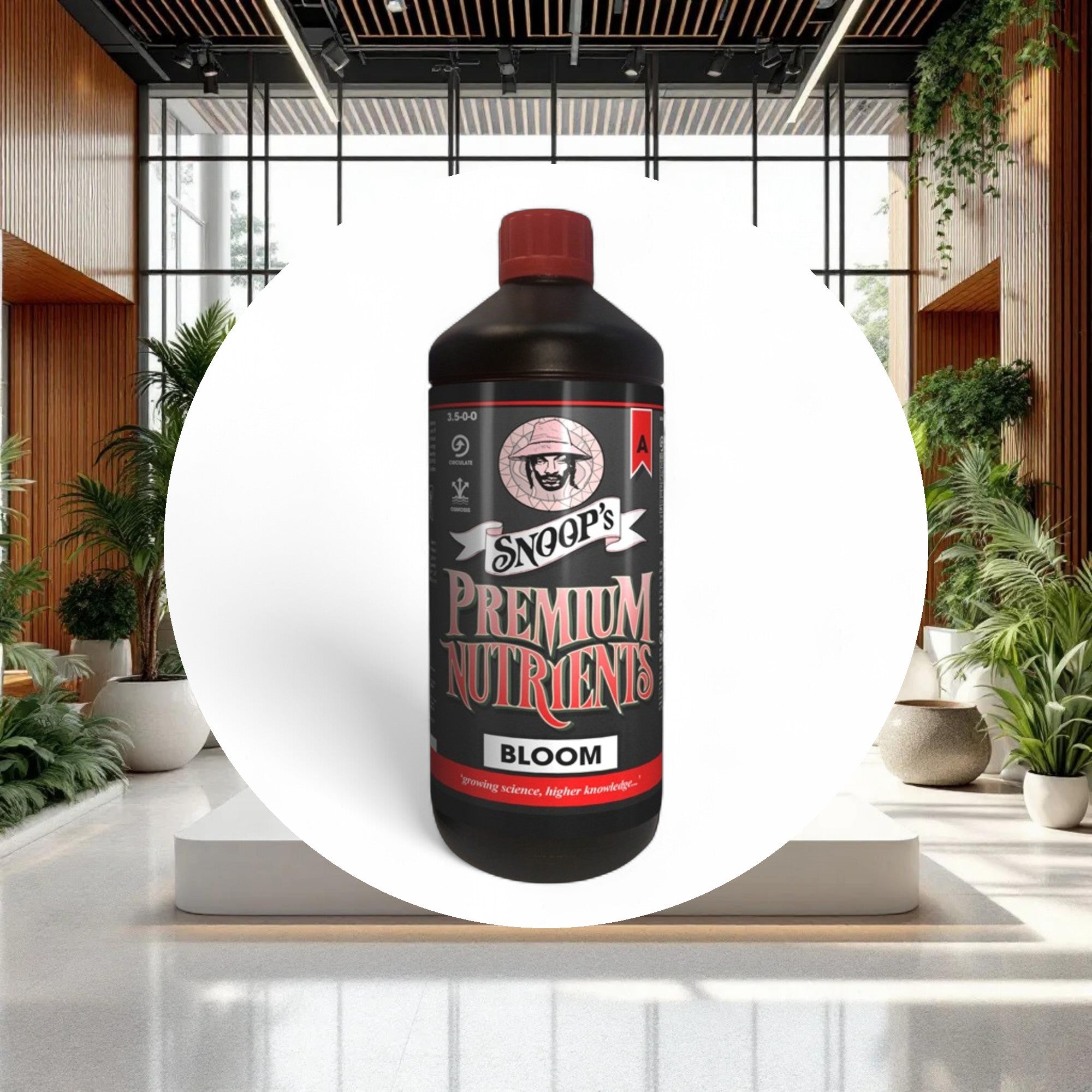 Snoop's Premium Nutrients Bloom A Circulating 1ltr 3.5-0-0 (Hydro Recirculating) - Image 4