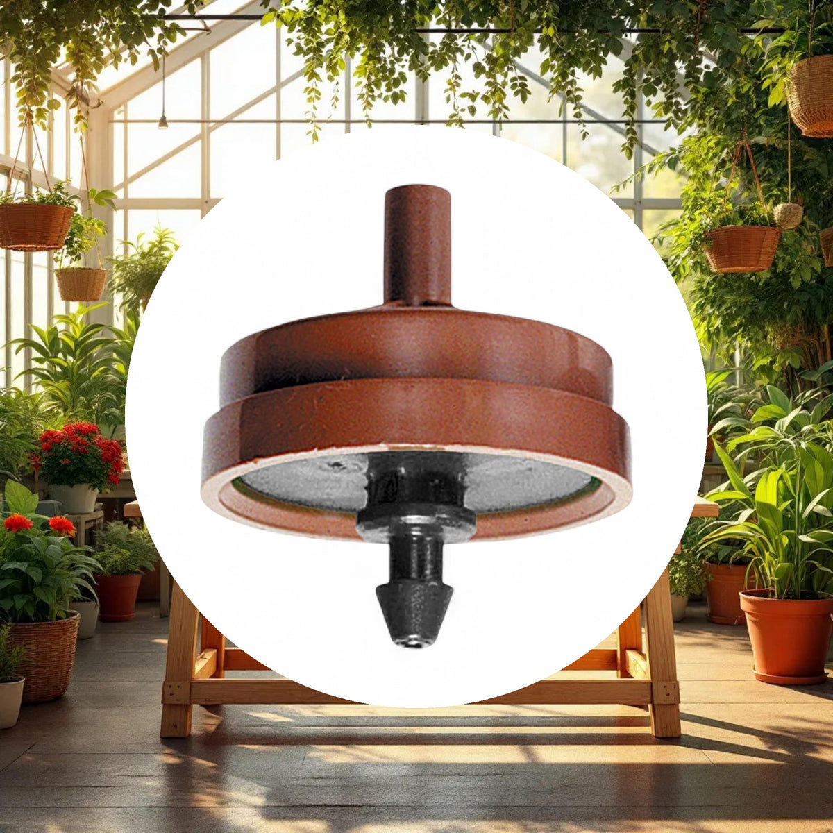 Netafim Woodpecker Pressure Compensating Dripper 1.06GPH Black/Brown (250pcs/Bag) - Image 3